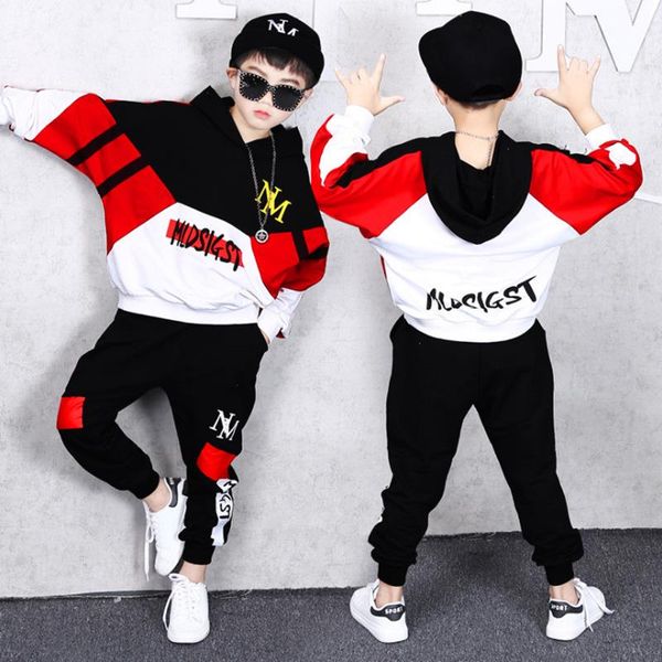

clothing sets spring autumn children boys letter casual sports t-shirt pants 2pcs/set infant outfit kids clothes suit tracksuits, White