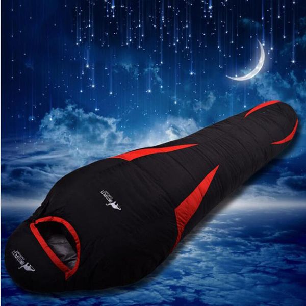 

1pc ultralight down sport sleeping bags outdoor camping hiking traveling duck down mummy waterproof winter sleeping bags