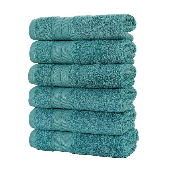 

towel 6pcs bath towels 100% cotton soft and absorbent bathroom accessories super #g