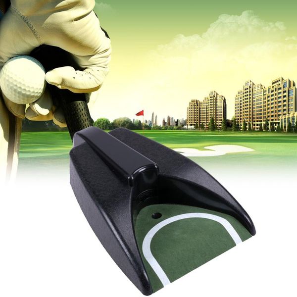

golf training aids indoor automatic putting cup return ball putter portable green mat practical auto trainer