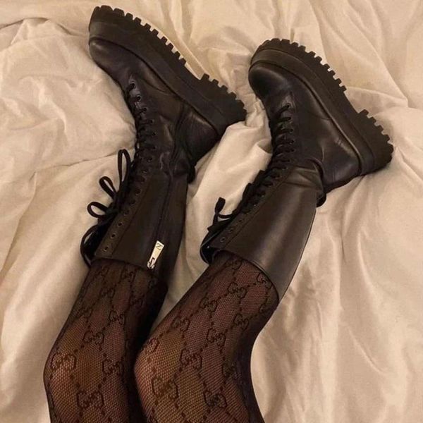 

boots 2021 women motorcycle shoes woman booties ladies platform winter knee high heels female lady for, Black