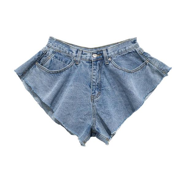 

women's shorts summer clothes denim short pants for women 2021 high waist pocket streetwear jeans female fashion plus size, White;black