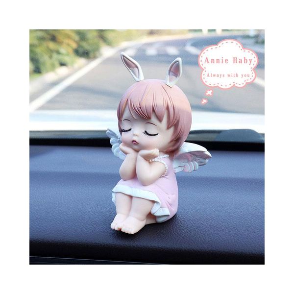 

interior decorations lovely annie baby car ornaments creative gift auto decoration accessories abs resin material