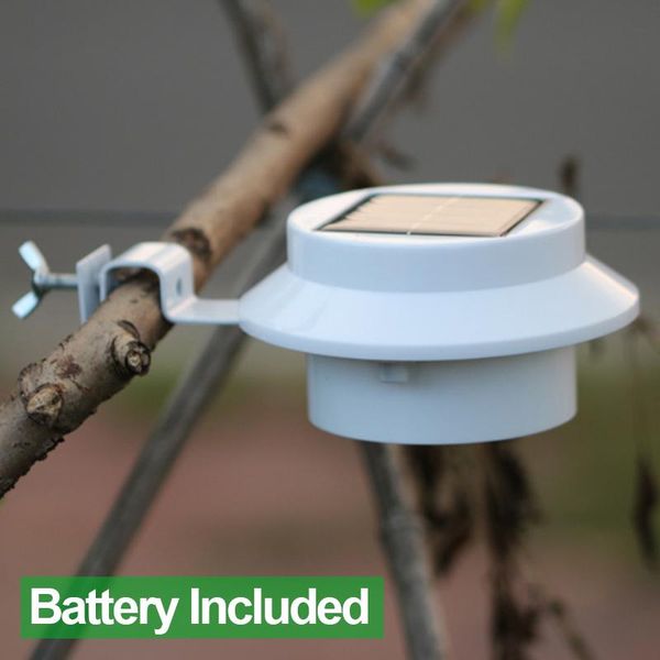 

solar lamps 1w led powered garden fence light sensor wall lamp decoration lighting