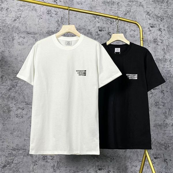 

2021 new vetements limited edition tee men women t-shirt vtm collar tag seller oversized customized products v5sq, White;black
