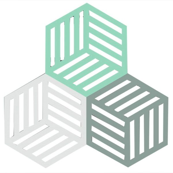 

mats & pads 8pcs/set kitchen table felt mat pot household anti-scalding nordic ins six side dishes plate tableware heat-insulated pl