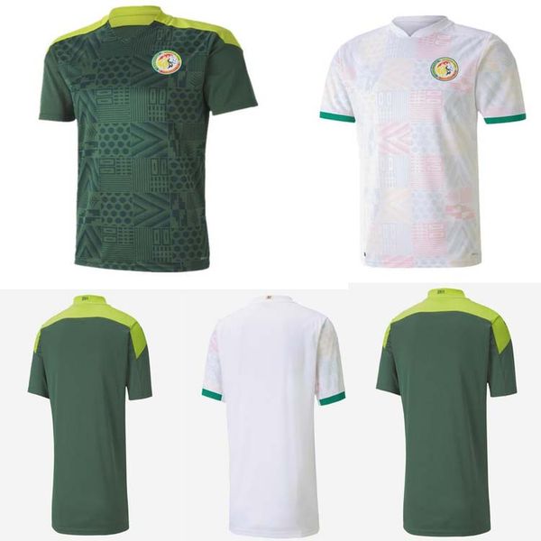

quality20 21 senegal soccer jersey 2020 2021 senegal home white away green balde koulibaly mane football jerseys football shirt, Black;yellow