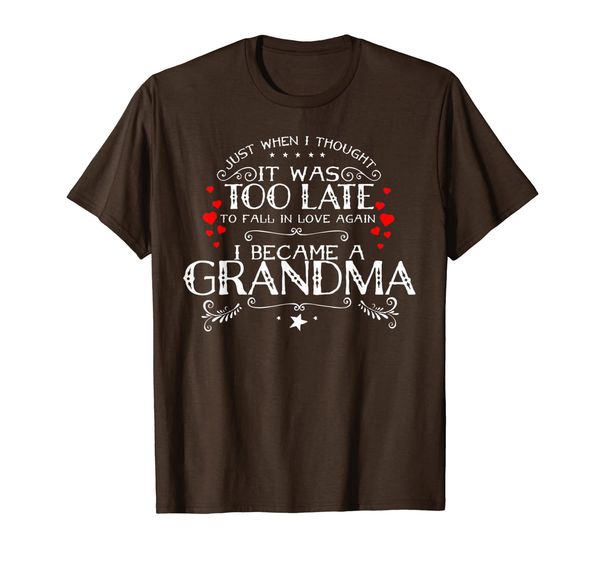 

it was too late to fall in love again t-shirt, White;black