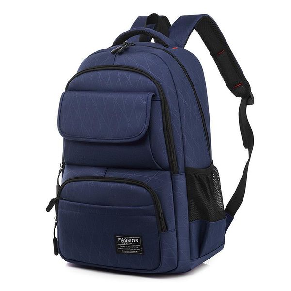 

large capacity backpack for men nylon black boys school bags teenage bagpack
