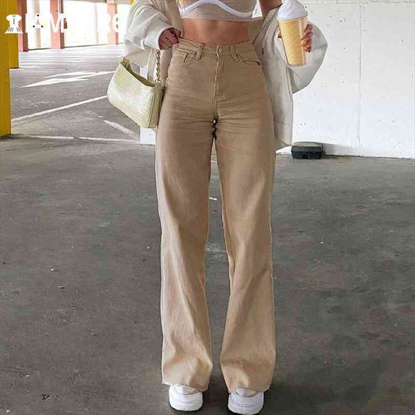 

casual loose solid jeans elegant fashion slim wide leg pants high waisted trousers women spring autumn streetwear, Black;white
