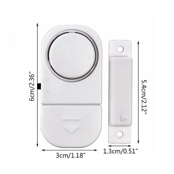 

alarm systems wireless window door burglar security warning system magnetic sensor