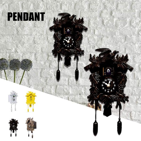

wall clocks cuckoo clock ornament vintage resin crafts personalized art decoration for home living room bedroom