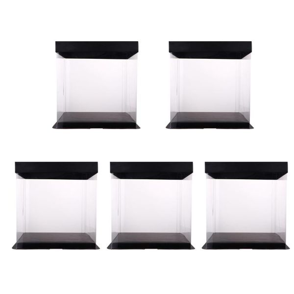 

gift wrap 5pcs birthday cake packaging case transparent paper cover