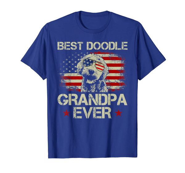 

doodle grandpa ever shirt goldendoodle 4th of july gift, White;black