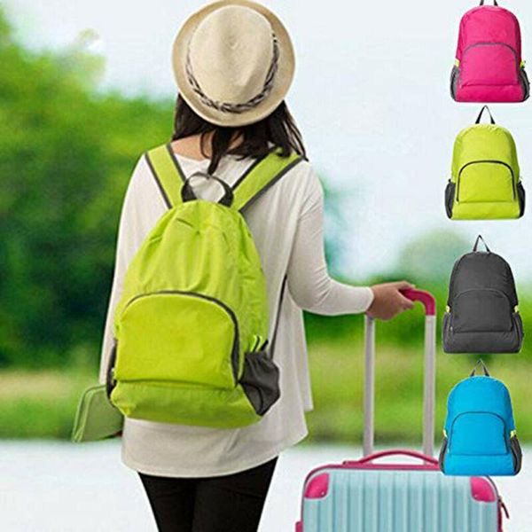 

backpack women men foldable nylon waterproof outdoor hiking travel bag rucksack