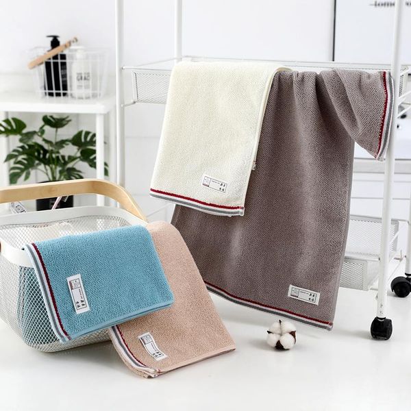 

towel crystallove pure color soft stripes ladies men children bathroom family bath absorbent comfortable beach