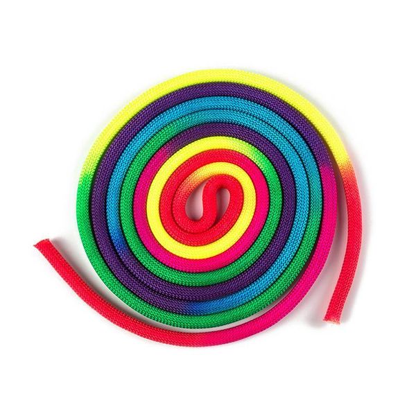 

3 meters rainbow gradual change artistic gymnastics rope training competition special gymnastics ribbons professional jllwyn