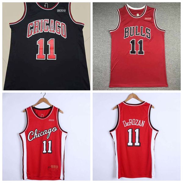 

basketball jersey chicagos bulls's demar derozan embroider jerseys., Black;red