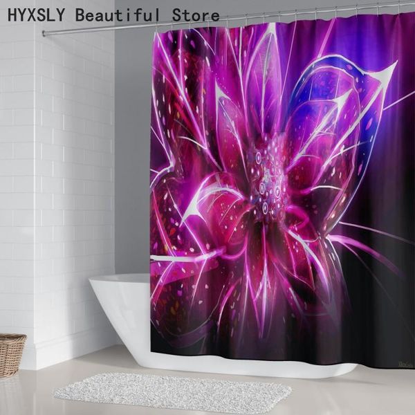 

shower curtains shiny bright flower design curtain printed bathroom diy textile polyester waterproof mouldproof bath screen cover set
