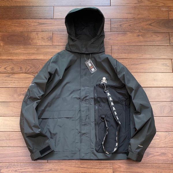 

mastermind japan jackets harajuku men clothing techwear women clothes gothic trench coat streetwear windbreaker mountain parkas men's, Black;brown