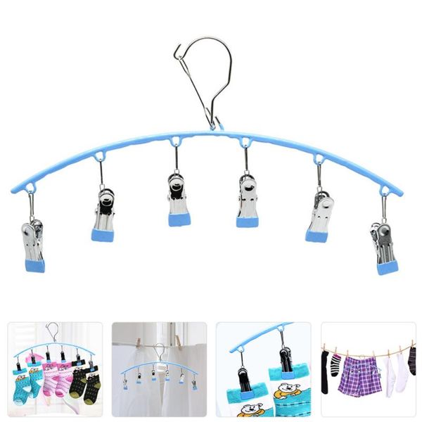

1pc arc-shaped laundry rack windproof sock stocking underpants drying hanger