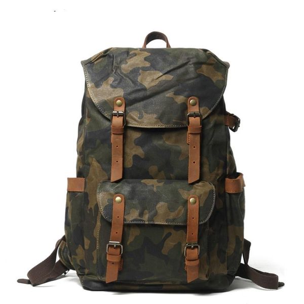 

backpack waterproof mountaineering bag canvas travel