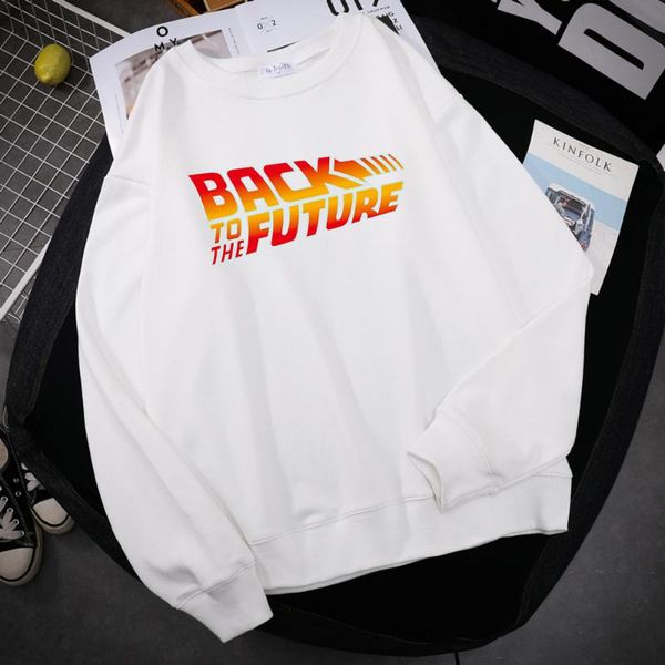 

men's hoodies & sweatshirts science fiction movie back to the future printed hoodie man fashion s-xxl hoody autumn sweatshirt s, Black