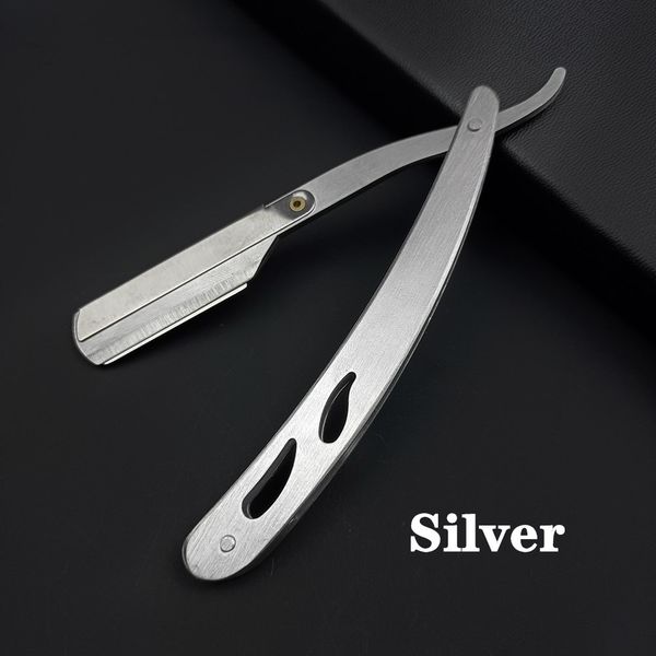 

multicolor mens shaver professional hair removal shaver hairdressing barber tool retro folding shaver and blade stainless steel