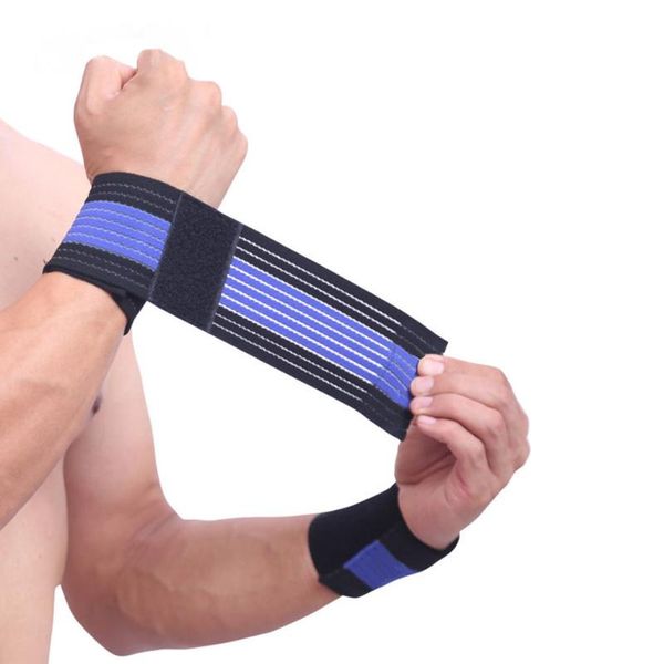 

wrist support 1pcs cotton elastic bandage hand sport wristband gym brace wrap, Black;red