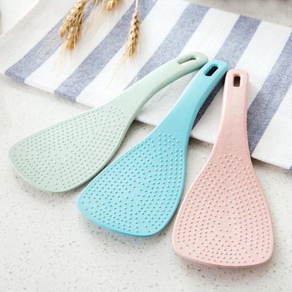 

spoons 1pc wheatstraw rice scoop creative kitchen cooker shovel