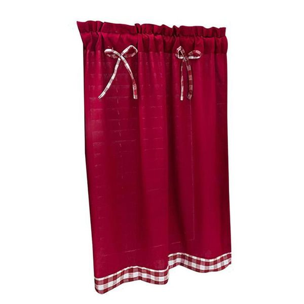 

curtain & drapes 1pc short bow-knot window valance pastoralÂ half-curtain thermal insulated for home decoration