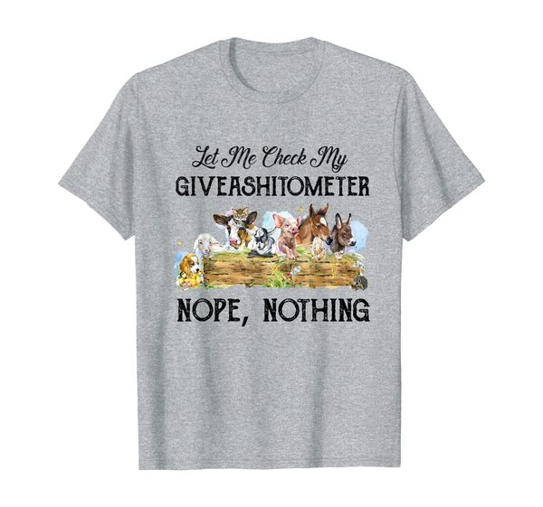 

let me check my giveashitometer nope horse farmer tshirt t-shirt, White;black