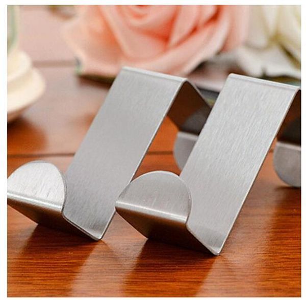 

hooks & rails 2pc door hook kitchen cabinet clothes hanger multi-purpose wall bathroom accessories convenience clothing holders