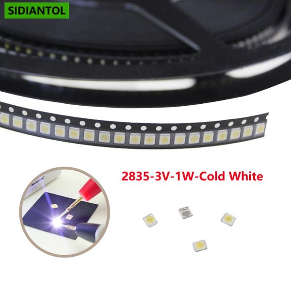

light beads 2835 3v 50pcs 100pcs tv backlight 1w smd led lcd repair assorted package kit cool white