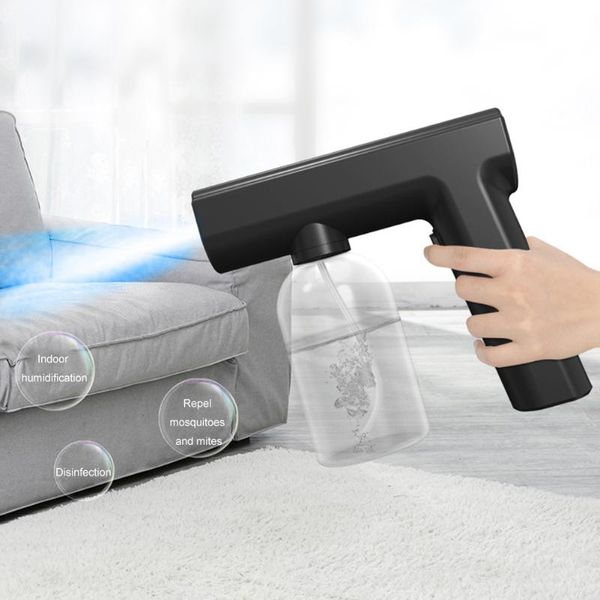 

watering equipments portable sterilizer rechargeable wireless charging handheld atomizer with six blue light head garden tools
