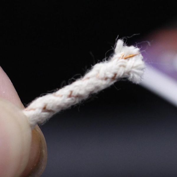 

20pcs copper wire cotton core wick wicks thread for petrol oil lighters gs, Black;white