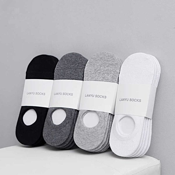 

2021 boat wo silicone skid casual sports and women's socks, Black