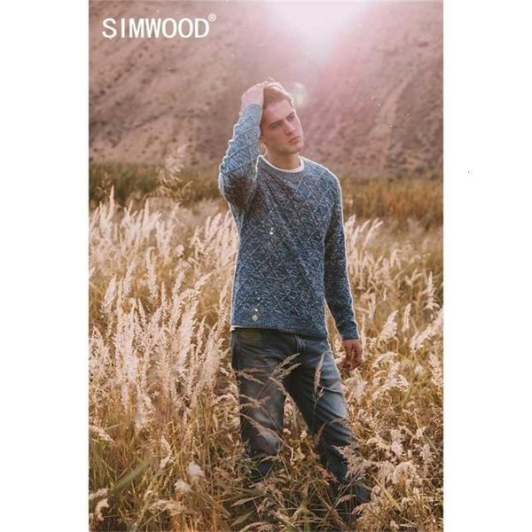 

simwood autumn winter new argyle wool sweater men classical diamond lattice jacquard knit jumper warm knitwear 201221, White;black