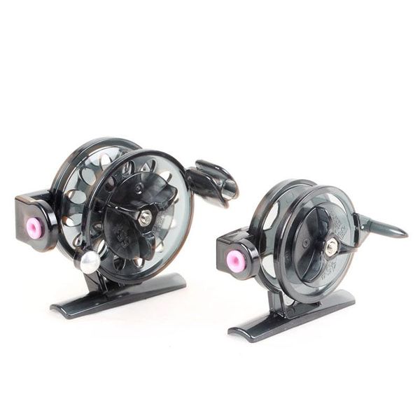 

transparent gray winter fishing plastic ice fishing reel reels pesca