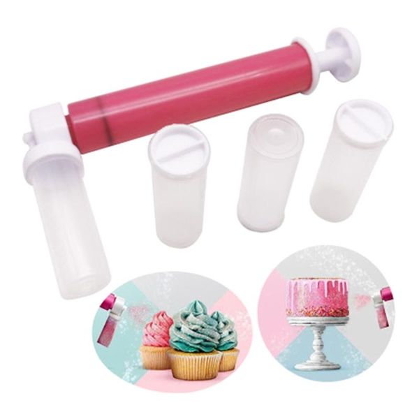 

manual airbrush cake decorating coloring baking cake pastry dusting spray tube p0rd