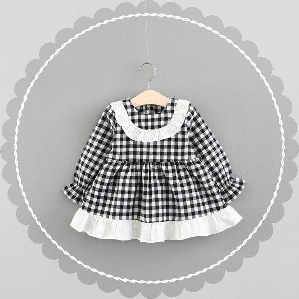 

girl's dresses 0-4 years old baby dress girls plaid children's clothing wholesale a197, Red;yellow