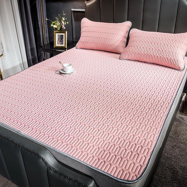 

bedding sets latex summer mat set 2/3 pieces strawberry pattern gray bedclothes include pillowcases mats for kids/oceania