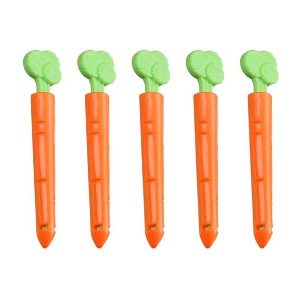 

bag clips 5pcs/pack food snack sealing clip carrot-shaped refrigerator magnet prevent moisture keep fresh storage