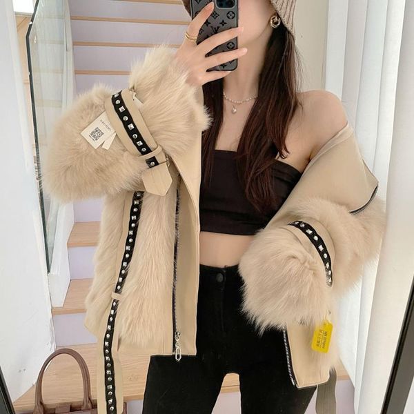 

women's fur & faux 2021 young style overcomes fashion versatility, Black