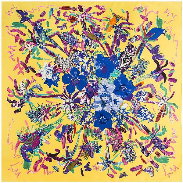 

scarves 130cm tiger leopard luxury square 100% twill silk scarf women design foulard brand hijab shawl warp for ladies, Blue;gray