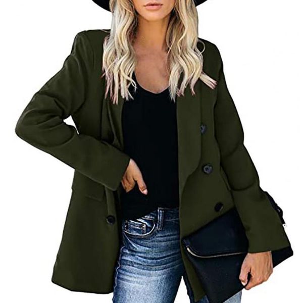 

women's suits & blazers lady blazer women black color quality clothing long-sleeved lapel buttons jacket suit for work spring and autum, White;black