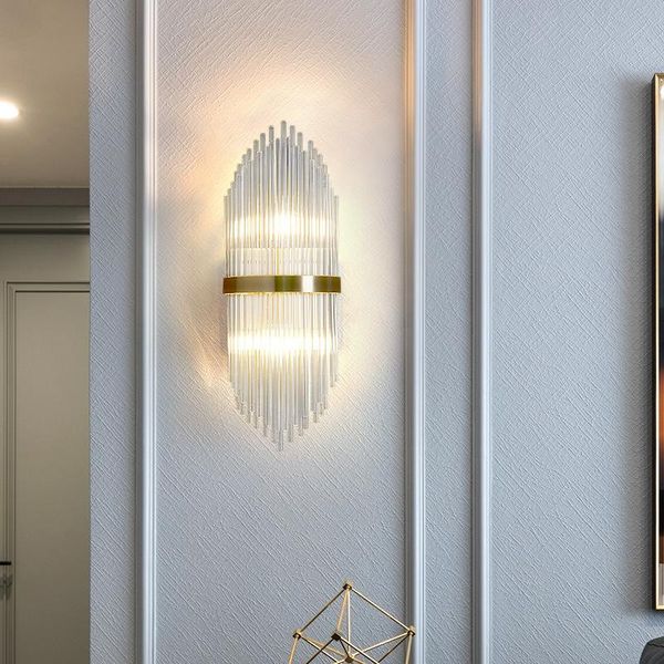 

wall lamp vintage nordice lamparas de techo colgante moderna crystal lights led glass ball living room aisle bedside