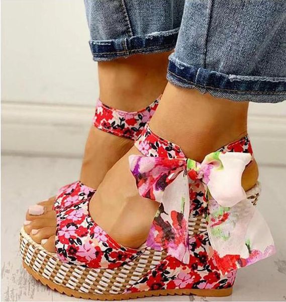 

sandals women's summer 2021 high-heeled wedge heel fish mouth thick soled, Black