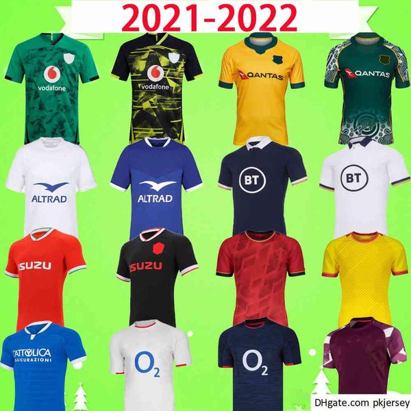 

2021 2022 rugby league jerseys australia ireland scotland france england wales spain italy national team rugby shirt uniforms 21 22 mens, Black;gray