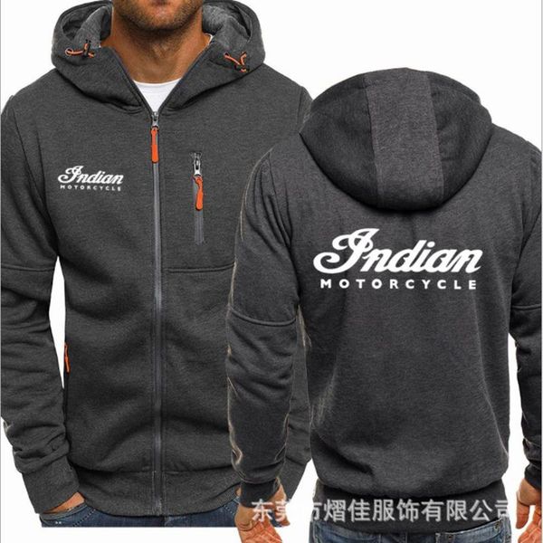 

men's hoodies & sweatshirts 2021 spring motorcycle gadian hoodie cotton casual zipper, Black